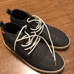 Levi high top navy blue shoes